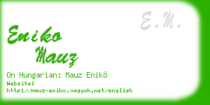 eniko mauz business card